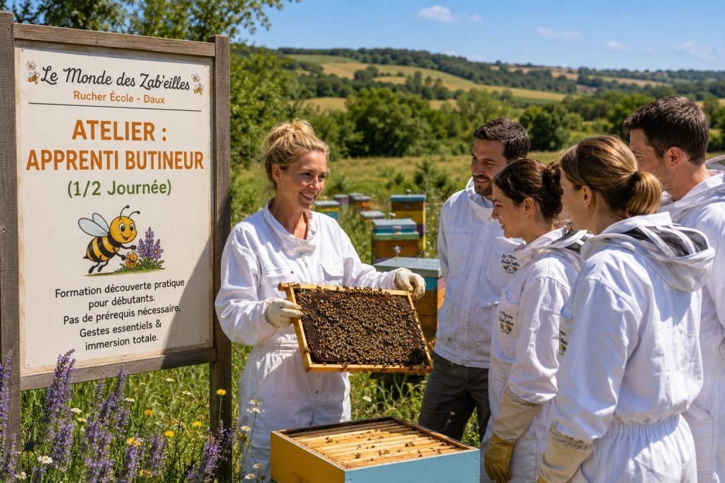 Stage Atelier Apiculture Toulouse stage initiation apiculture L'Apprenti Butineur à Daux